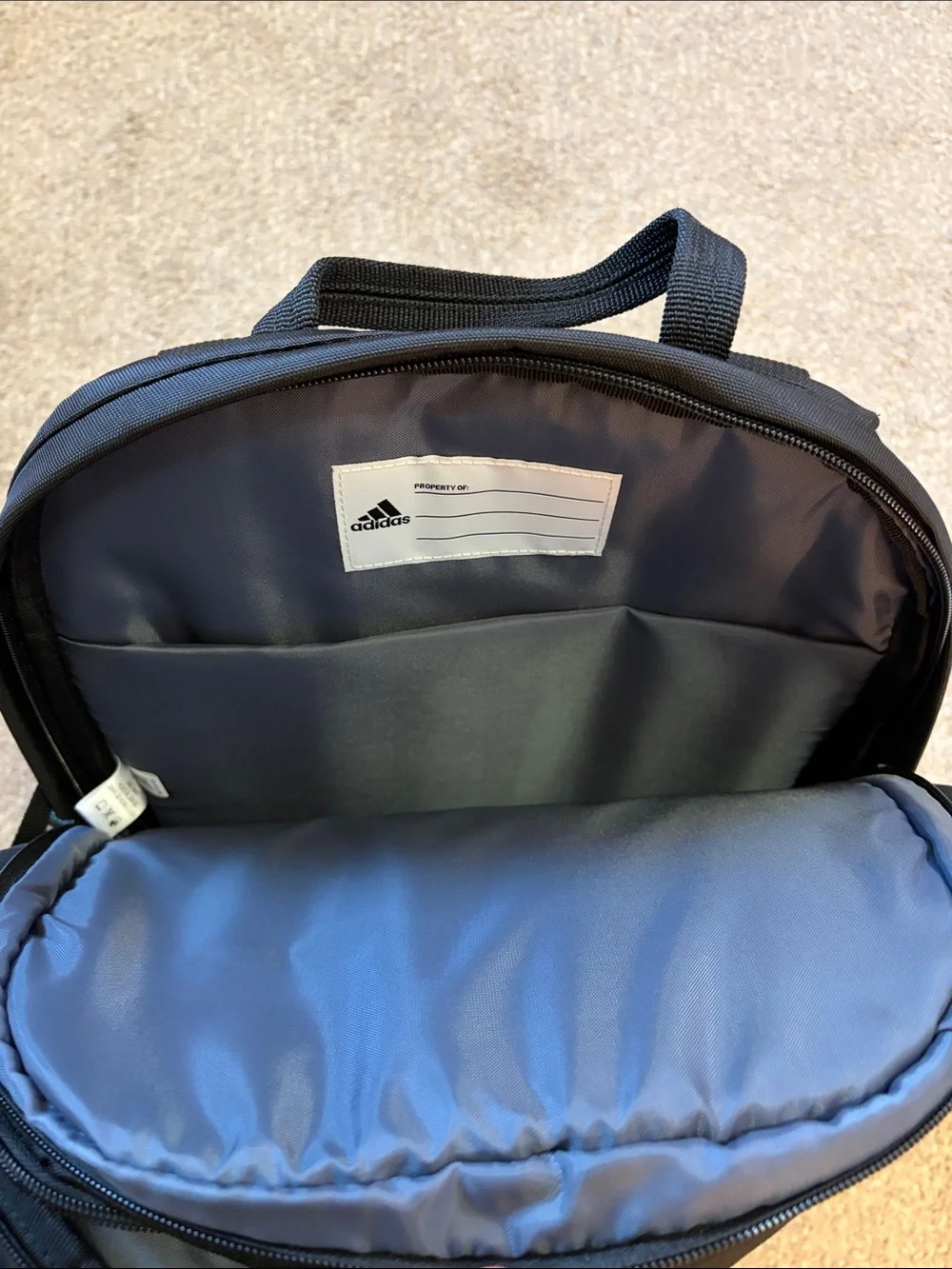 adidas Black Everyday Backpack with Mesh Side Pockets